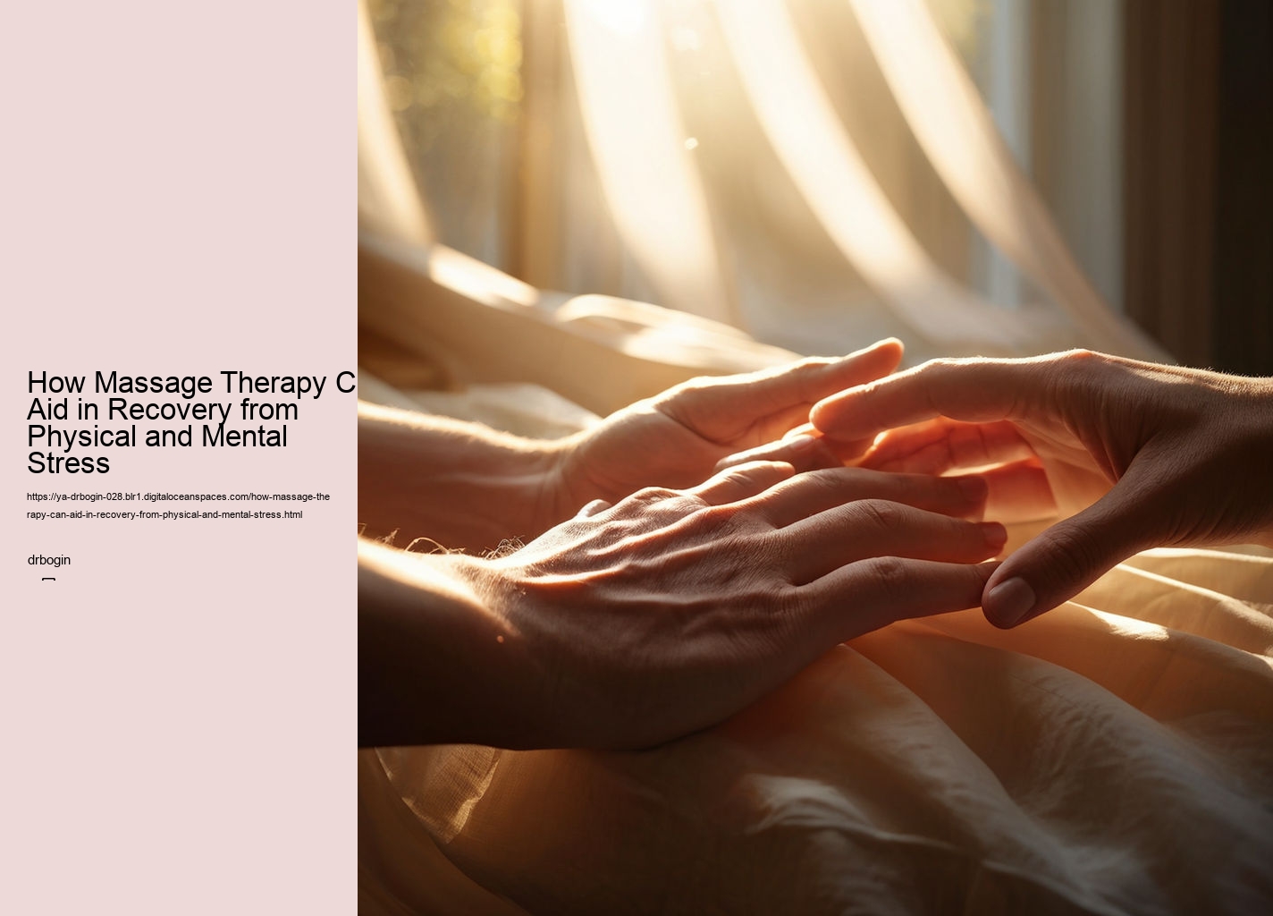 How Massage Therapy Can Aid in Recovery from Physical and Mental Stress